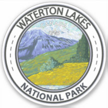 Waterton Lakes National Park Canada Travel Vintage