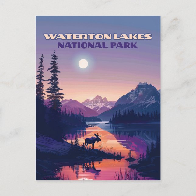 Waterton Lakes Nationalpark Kanada Alberta Postkarte (Vorderseite)