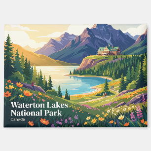 Waterton-Lakes-Nationalpark Kanada Magnet