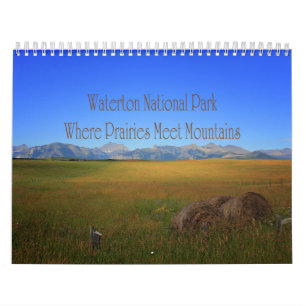 Waterton Nationalpark Prairies Kalender