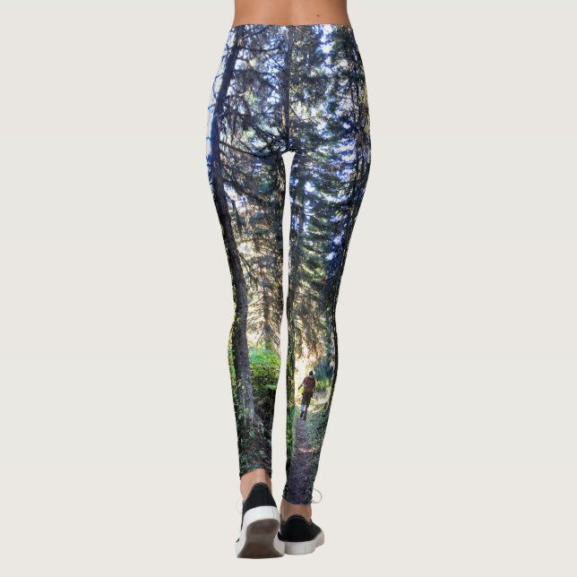 Waterton Valley Train - Glacier National Park Leggings (Rückseite)