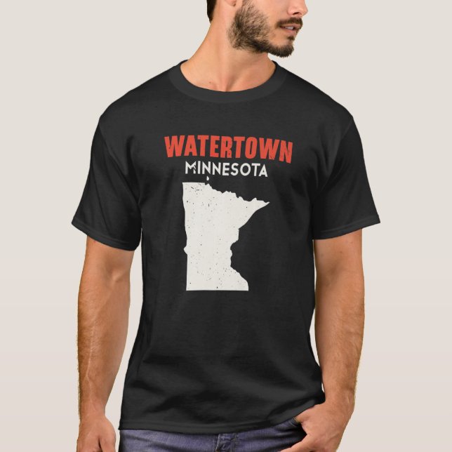 Watertown Minnesota USA Staat America Travel Centr T-Shirt (Vorderseite)