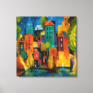 Watertown-Stadtbild durch Karen Gillis Taylor Leinwanddruck