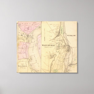 Waterville, Kennebec-Landkreis Leinwanddruck