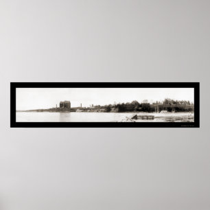 Waterville Maine Foto 1909 Poster