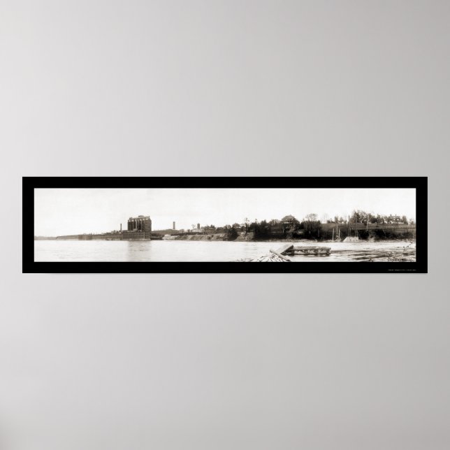 Waterville Maine Foto 1909 Poster (Vorne)