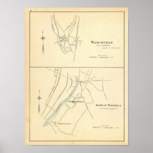 Waterville, S of Waterbury Poster