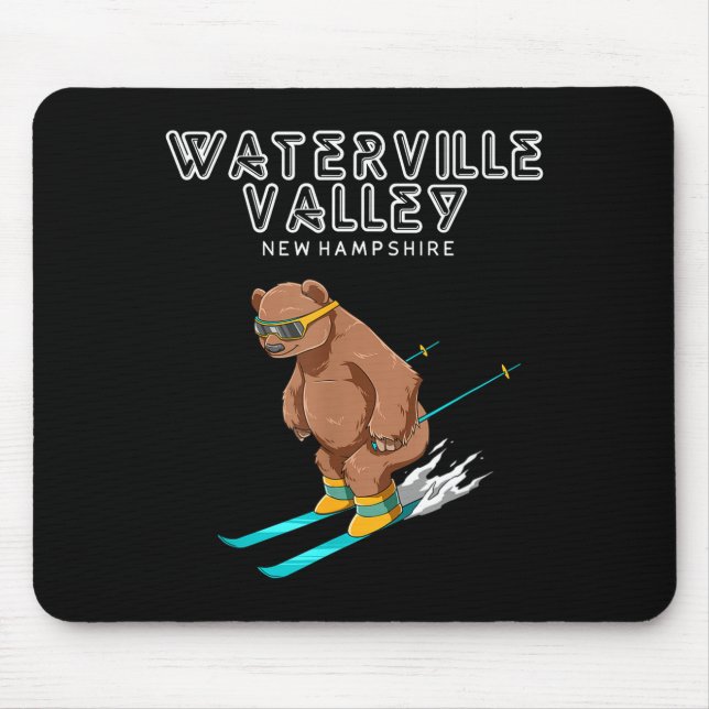 Waterville Valley New Hampshire - Funny Ski Grizzl Mousepad (Vorne)