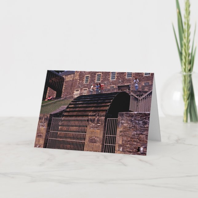 Waterwheel New Lanark Schottland Postcard Karte (Vorderseite)