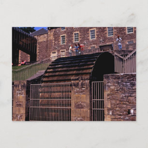 Waterwheel New Lanark Schottland Postkarte