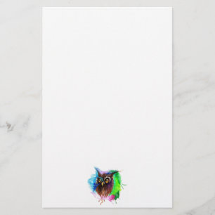 Watery Wood Owl Briefpapier