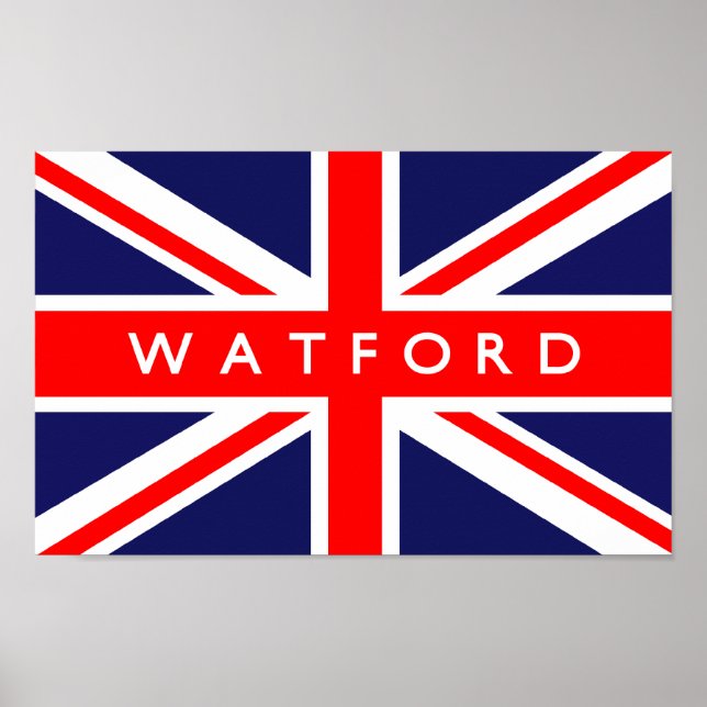 Watford UK Flag Poster (Vorne)