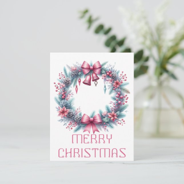 Wath Christmas Card Feiertagskarte (Stehend Vorderseite)