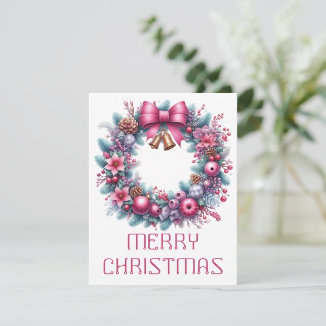 Wath Christmas Card Feiertagskarte (Stehend Vorderseite)