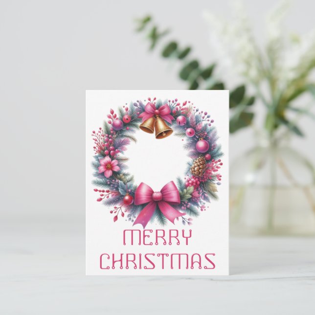 Wath Christmas Card Feiertagskarte (Stehend Vorderseite)