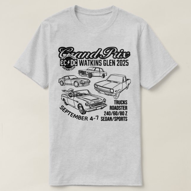 Watkins Glen Grand Prix Event, 4-7 T - Shirt (Design vorne)