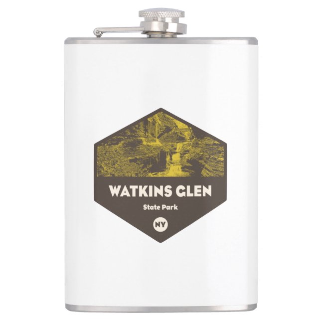 Watkins Glen Staat Park New York Flachmann (Vorderseite)