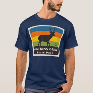 Watkins Glen Staat Park New York Roaming Deer T-Shirt