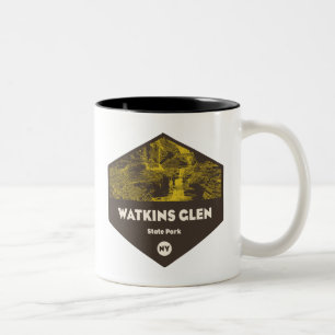 Watkins Glen Staat Park New York Zweifarbige Tasse