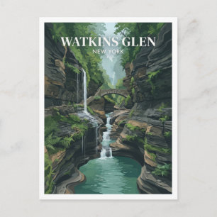 Watkins Glen State Park New York Souvenir Postkarte