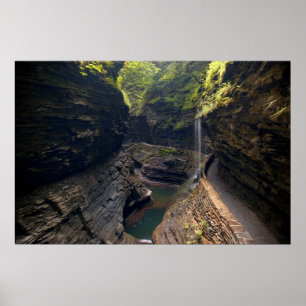 Watkins Glen Waterfall Print Poster