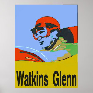 Watkins Glenn NY, Racing Poster