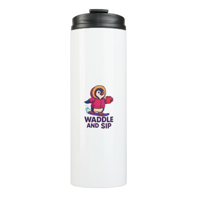 Watscheln und Schlucken   Thermosbecher (Vorderseite)