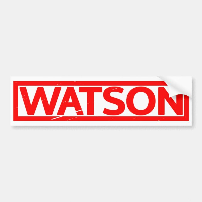 Watson Briefmarke Autoaufkleber (Vorne)