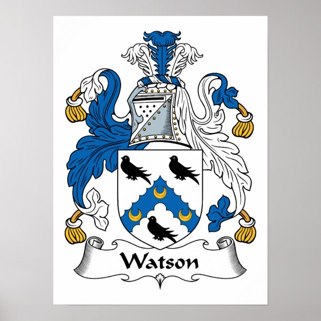 Watson Familienwappen Poster (Vorne)