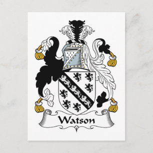 Watson Familienwappen Postkarte