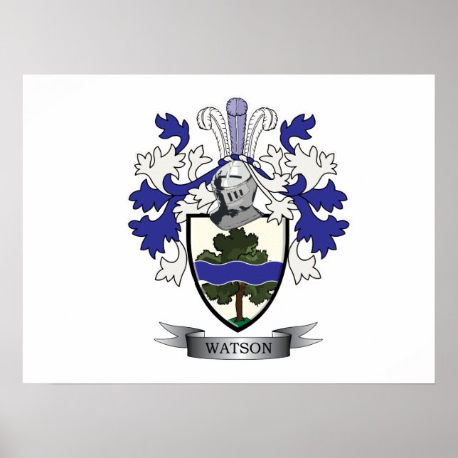 Watson-Familienwappen-Wappen Poster (Vorne)