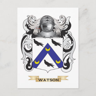Watson-Familienwappen (Wappen) Postkarte
