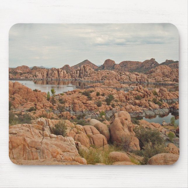 Watson Lake Prescott Arizona Foto Red Rock Mousepad (Vorne)