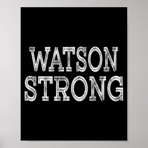 WATSON Strong Squad Familienzusammenkunft Nachname Poster