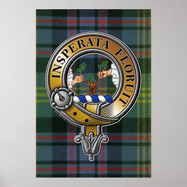 Watson Tartan & Abzeichen Poster (Vorne)