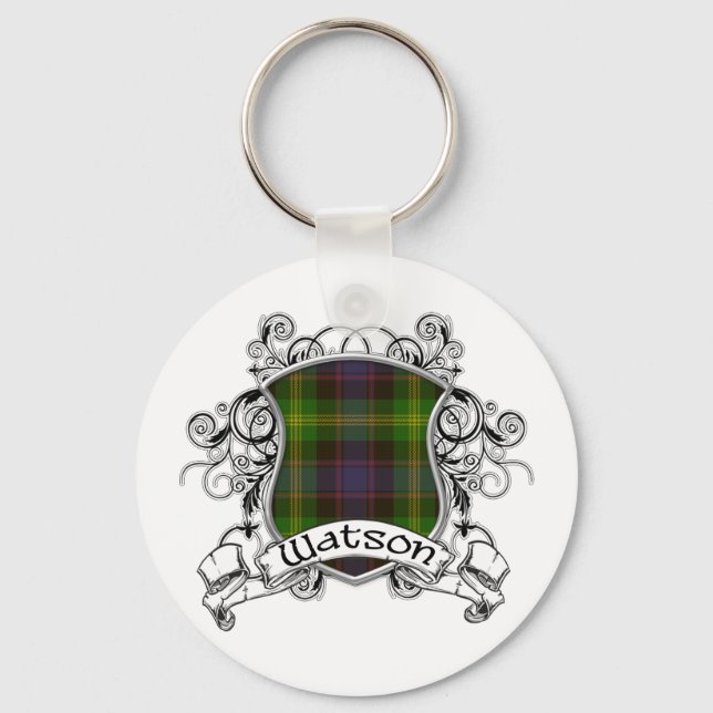 Watson Tartan Shield Schlüsselanhänger (Vorderseite)