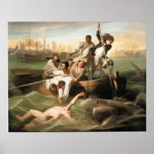 Watson und der Hai von John Singleton Copley Poster