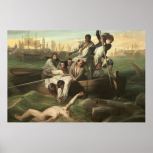 Watson und der Hai von John Singleton Copley Poster
