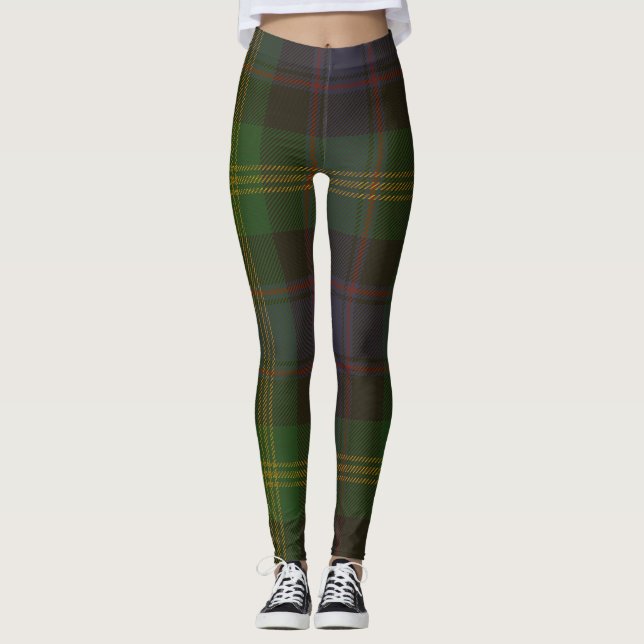 Watsontartan-Clan kariert Leggings (Vorderseite)