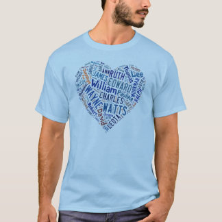 Watt Familien-T - Shirt-Blau- T-Shirt