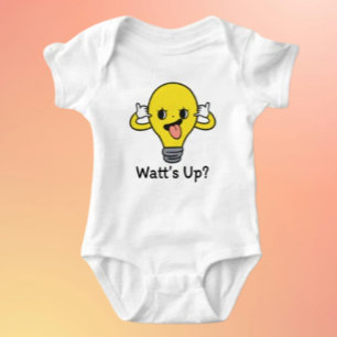 Watt’s Up? Süße Glühbirnen-Body für Babys Baby Strampler