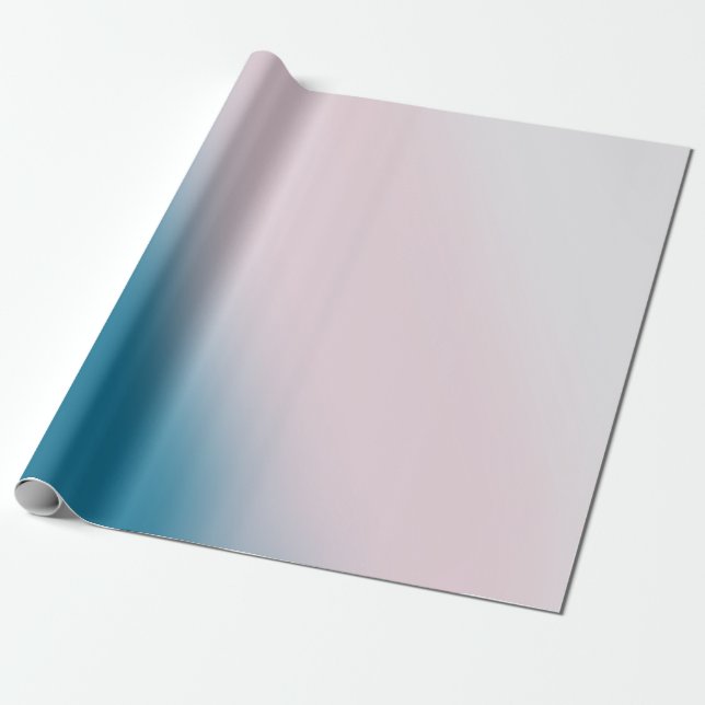 Wattepink- und Blaugradient - sanfter Traum Geschenkpapier (Ungerollt)