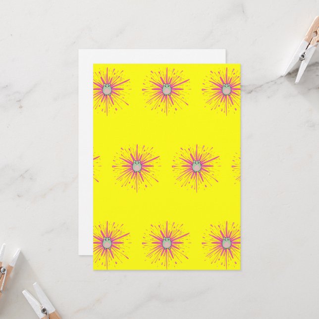 WaTTerMaLLone Funkeln  Einladung (Vorderseite/Rückseite Beispiel)