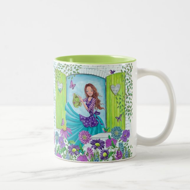 Watting Blume Garden Girl | NIEDLICHE TASSE (Rechts)