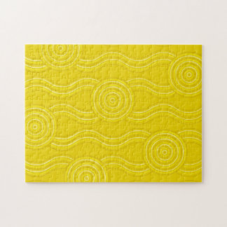 Wattle Australian Dreamtime River Pattern Puzzle