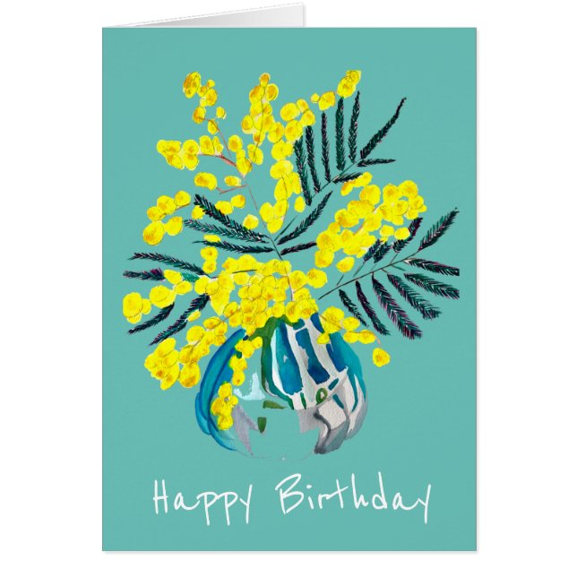 Wattle Mimosa Blume Art Australien (Vorne)