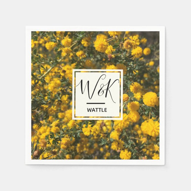 Wattle Serviette (Vorderseite)