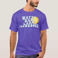 Watts Bar Lake Tennessee Retro Wavy 1970er Text