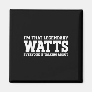 Watts Nachname Funny Team Familienname Watts Magnet
