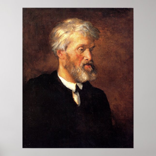 Watts - Portrait von Thomas Carlyle Poster (Vorne)